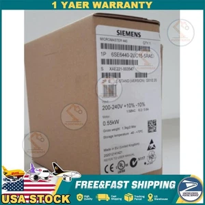 New Siemens 6SE6420-2UC15-5AA1 6SE6 420-2UC15-5AA1 MICROMASTER420 without filter - Picture 1 of 4