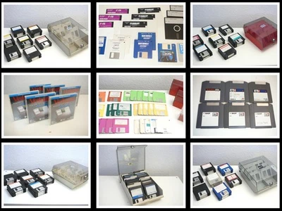 Über 300 Stück 3,5 Zoll Disketten 4 Boxen Sammlung Konvolut Diskettenbox PC - Bild 1 von 4
