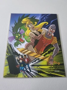 BAM BOX DRAGON'S LAIR/STRANGER THINGS VARIANT MASHUP PRINT ###/500 STOCK PICTURE - Picture 1 of 6