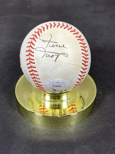 Hank Aaron Willie Mays Willie McCovey Eddie Mathews Autograph Ball PSA 9 & JSA - Picture 1 of 10