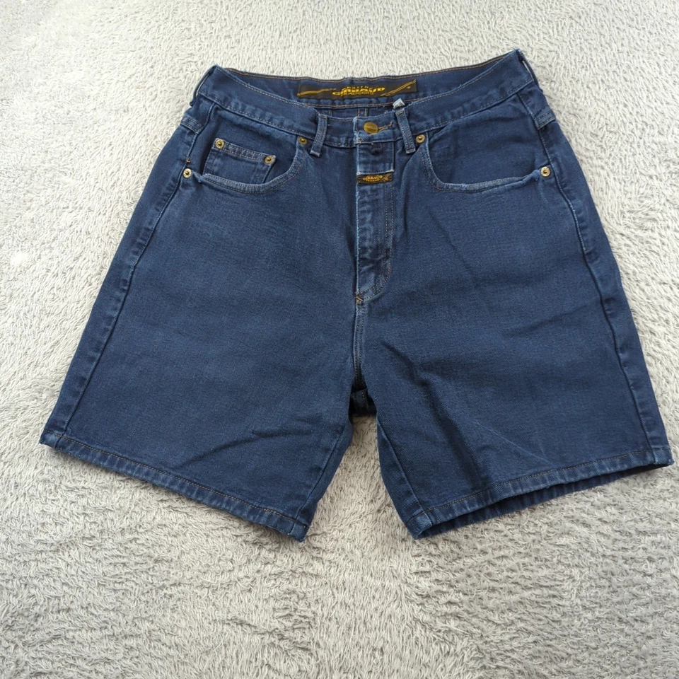 Винтажные женские шорты Marithe Francios Girbaud 9/10 синие темные вареные сделано в США джинсы - Изображение 1 из 4