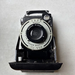 Vintage Kodak Vigilant Junior Six-20 Folding Film Camera 1940s Collectible USA - Picture 1 of 9