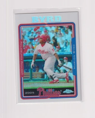 Topps Chrome Marlon Byrd Philadelphia Phillies Refractor 2005 Foto 1 de 2