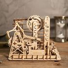 ROBOTIME DIY Marble Run Game 3D Wooden Puzzle Coaster Model Building Kit Toys