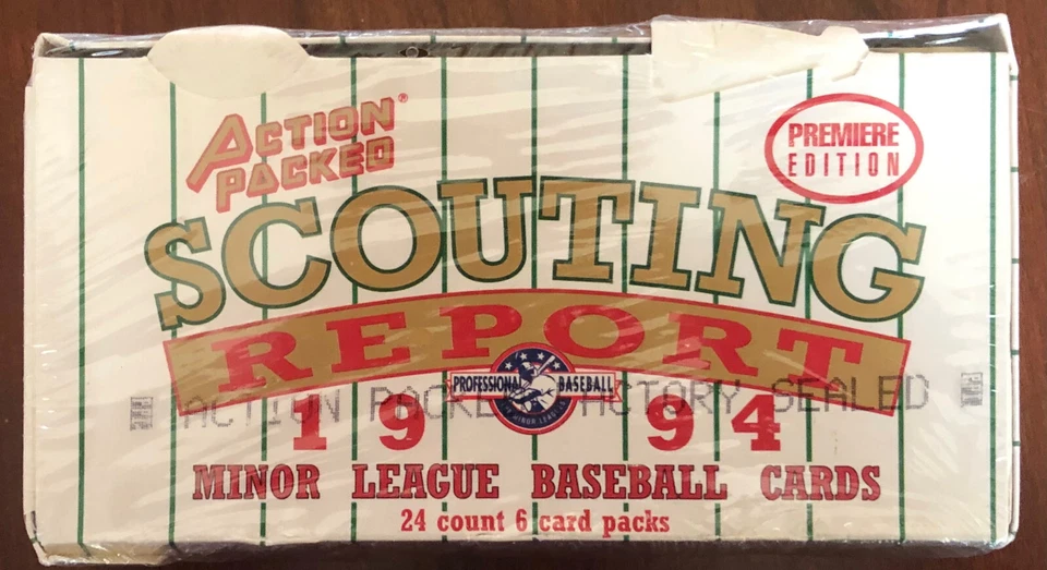 1994 Action Packed Scouting Report Minor League Baseball Factory Sealed WAX Box - Image 1 of 4