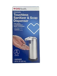 CVS Health Automatic Touchless Sanitizer & Soap Dispenser Holds 7.43 fl oz NEW - Picture 1 of 5