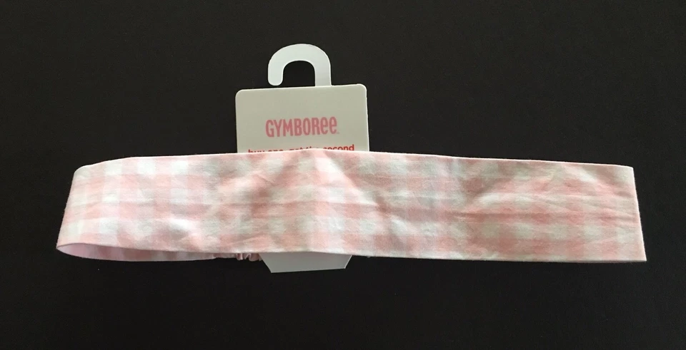 NUEVO CON ETIQUETAS Gymboree Helado Social Rosa Guinga Cuadros Diadema Accesorio para el Cabello Foto 1 de 1