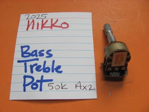 📈NIKKO BASS TREBLE POT 50K Ax2 ALPS 2025 STEREO RECEIVER - Picture 1 of 1