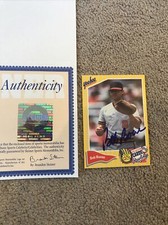 SIGNED 1994 Topps Yoo-Hoo Gold Glove #3 Bob Boone AUTOGRAPH Angels STEINER COA
