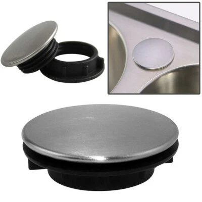 Stainless Steel Kitchen Sink Tap Hole Blanking Plug Stopper Basin Cover 36mm - Image 1 of 4