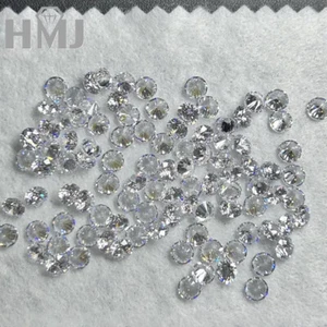 1000 piezas Piedra de circonia cúbica suelta AAAAA 3,5 ~ 15 mm redonda CZ para joyería hágalo usted mismo - Imagen 1 de 9