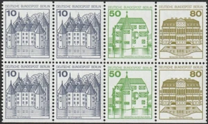 Berlin #MiHB21 MNH Booklet Pane 1982 Glucksburg Wilhemsthal Inzlingen [9N391c] - Picture 1 of 1