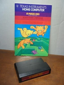 A-MAZE-ING (1982) For Texas Instruments Home Computer - Cartridge & Manual USA - Picture 1 of 10