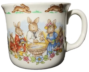 Vintage Royal Doulton BUNNYKINS “Celebrate Your Christening” Baptism Cup Mug - Picture 1 of 11