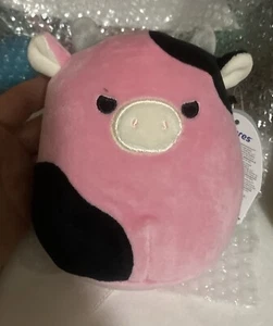 Squishmallow Pollyanna the Mischievous Cow 5 inch Plush NEW with Tags RARE - Picture 1 of 6