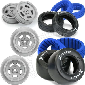 Pro-Line Drag Tire and GRAY Wheel Package, complete set, front and rear - Picture 1 of 11