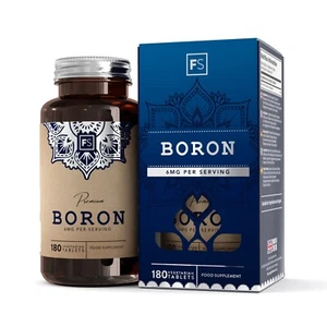 Boron 3mg Supplement | 180 Vegan Tablets | Premium | For Healthy Joints + Bones - Picture 1 of 20