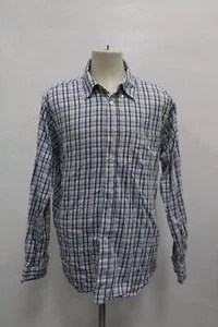 Castaway Men's Flannel Shirt Blue XL Pre-Owned - Picture 1 of 2