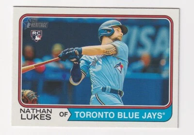 2023 TOPPS HERITAGE HIGH NUMBER BASEBALL NATHAN LUKES ROOKIE CARD 667 - Image 1 of 2