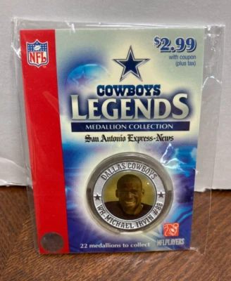 Cowboys Legends Medallion Collection Michael Irvin #88 Rare - Image 1 of 2