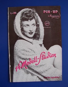 RARE Vintage 1940s German Pin Up Magazines 14 Nude Model Studies 1 Deutsche Mark - Picture 1 of 8