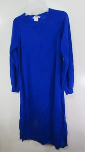Jamms Dress/Sleepwear Size Jr Small Blue Pull Over Long Sleeve Side Slits - Picture 1 of 4