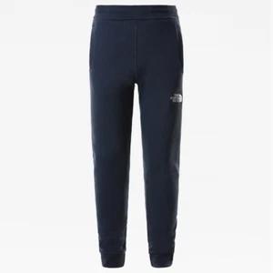 The North Face Youth Fleece Kids Pants Blue Cotton Jogging Bottoms Boys Girls - Picture 1 of 2