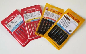 ASSORTIMENTO COMPLETO! AGHI SINGER PER MACCHINA DA CUCIRE-TESSUTI-MAGLINA-PELLE - Imagen 1 de 1