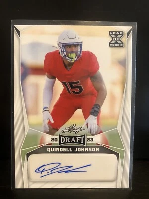 2023 Leaf Draft - Autographs #BA-QJ1 Quindell Johnson (AU, RC) - Image 1 of 2