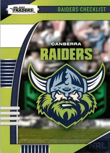2022 CANBERRA RAIDERS NRL Card CLUB LOGO Traders - Picture 1 of 2