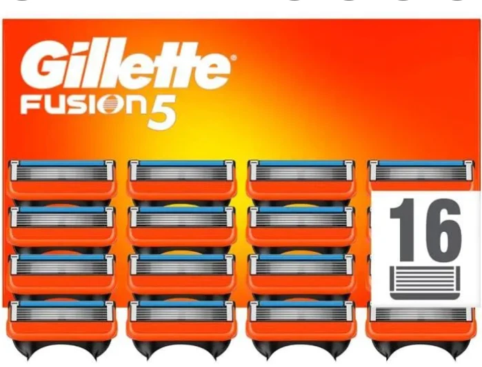 Lot 16 Lames GILLETTE Fusion 5 Recharge de Rasoir Homme Pack Gilette ORIGINAL
