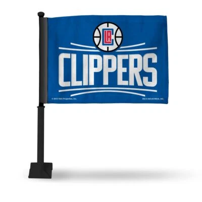 Los Angeles LA Clippers 11X14 Window Mount 2-Sided Car Flag - Image 1 of 4