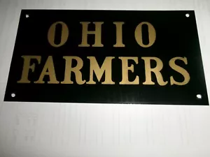 Vintage Ohio Farmers Insurance Company Small Tin Fence Sign, Westfield Center - Picture 1 of 2
