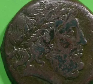 SICILY Messana The Mamertinoi 211 BC ae26 Bronze Coin ZEUS & WARRIOR @0562 - Picture 1 of 3
