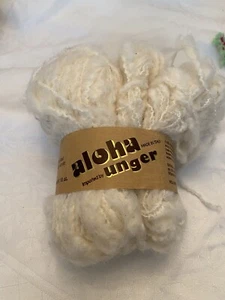 NWT Vintage UNGER ALOHA Yarn White 1.6 oz + 2 Partial Balls Wool/Acrylic Italy - Picture 1 of 5