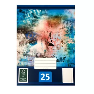 Schulheft Din A4 16 Blatt liniert mit Rand lineatur 25 nachhaltiges FSC Papier - Imagen 1 de 2
