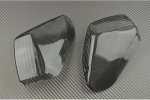 Black Smoke Rear Turn Signals Lenses KAWASAKI ZZR 1400 PERFORMANCE 2016-2020 - Picture 1 of 3