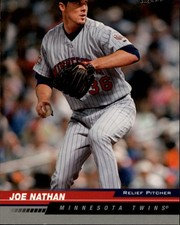2005 Leaf Minnesota Twins Baseball Card #118 Joe Nathan