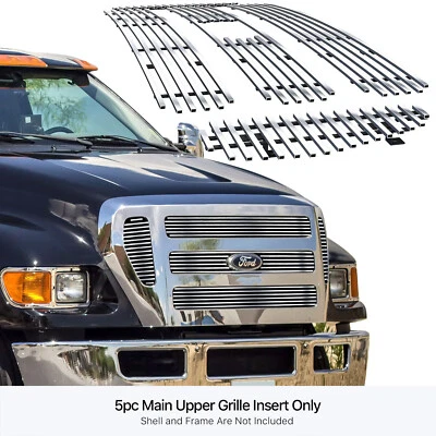 2004-2015 2005 2006 2007 2008 Ford F-650/F-750 Stainless Steel Billet Grille - Image 1 of 4