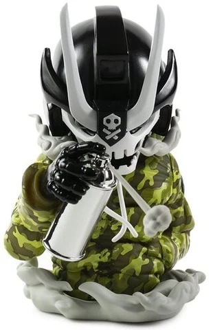 TEQ63 Ravager Green Camo Art Figure by Quiccs - Kidrobot.com Exclusive 7-GRN LE Cover
