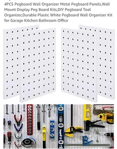 Paquete de 4 organizadores artesanales montados en la pared para cocina baño - Imagen 1 de 7