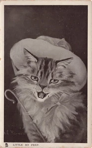 TARJETA POSTAL ANTROPOMÓRFICA TUCK GLOSO CAT STUDIES A/S BO PEEP 1906 030225 U - Imagen 1 de 2