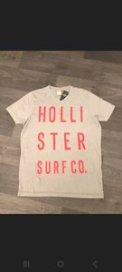 Hollister Tshirt Size Uk XL Slim Fit Grey New With Tags - Picture 1 of 3
