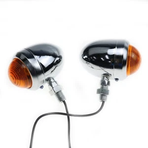 Luz indicadora de señalización de giro de bala para motocicleta Harley Honda Kawasaki Suzuki - Imagen 1 de 3