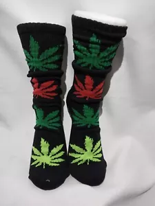 Weed Mode dicke Baumwollmischung Freizeit Sport Crew Socken 1 Paar Größe 9-11 - Bild 1 von 5
