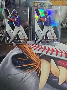 2018 Topps Finest Amed Rosario Rookie Lot Refractor + Base Mets Yankees - Bild 1 von 3