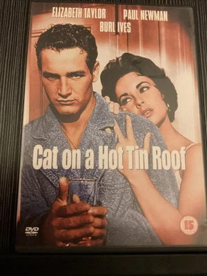 Cat On A Hot Tin Roof (DVD-2001, 1-Disc) Region 2. Elizabeth Taylor, Paul Newman - Image 1 of 2