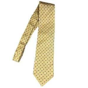 Corbata Nordstrom Para Hombre Regular Amarillo Patrón Geométrico Hecha en Italia SmartCare - Imagen 1 de 6