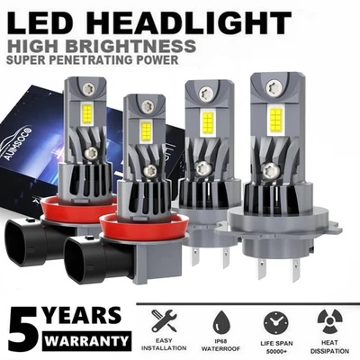 For Hyundai Elantra GT 2013-2017 10000K High Low LED Headlight Super Bright Bulb - Image 1 of 4