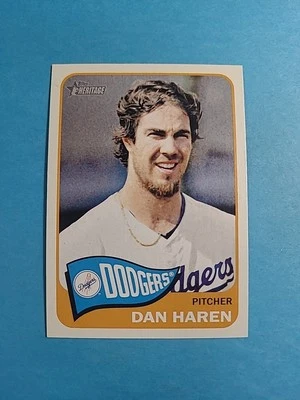 Dan Haren 2014 Topps Heritage Baseball Card # 79 I8550 - Image 1 of 2